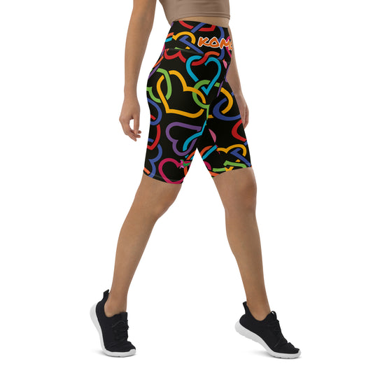 Komodo Linked Hearts Biker Shorts