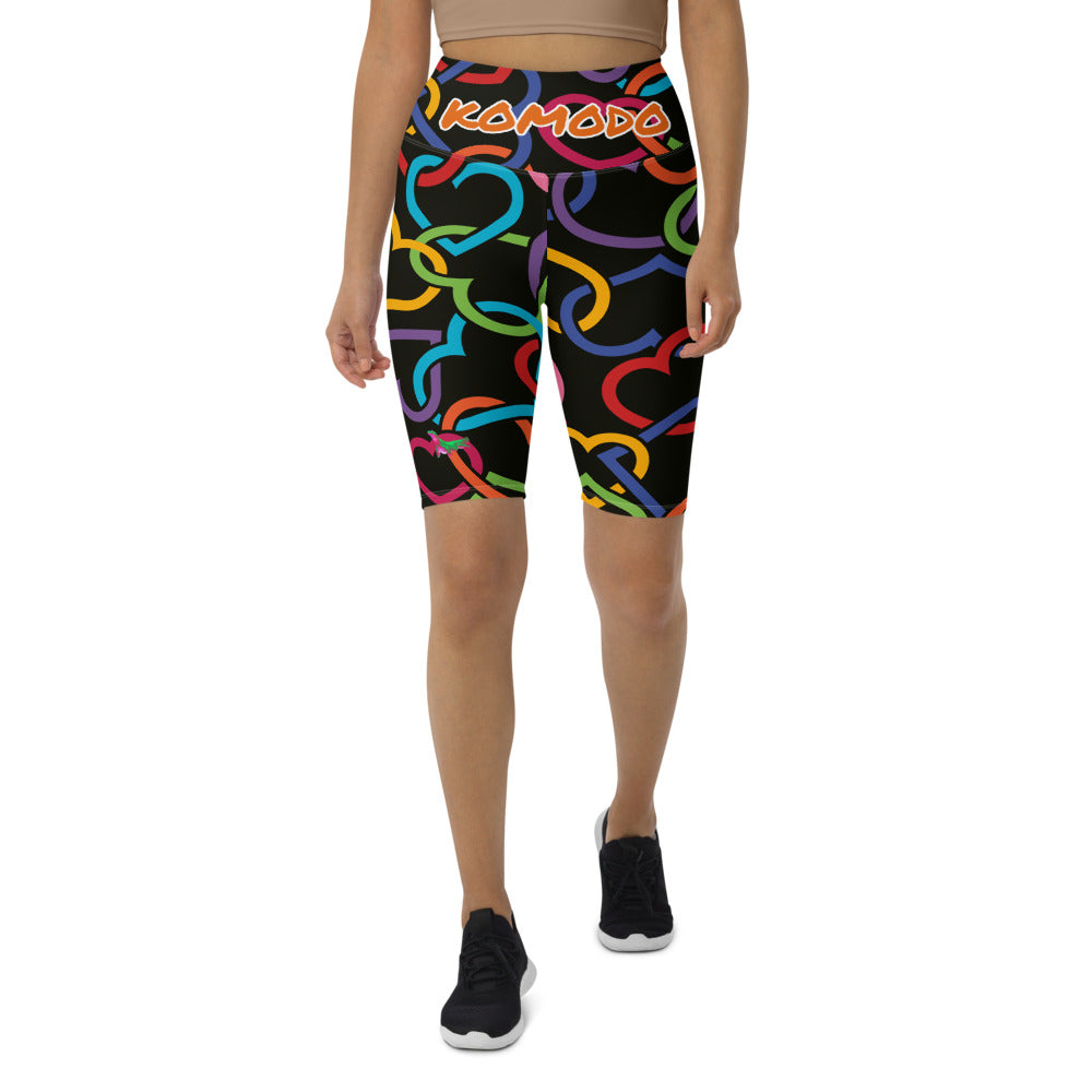 Komodo Linked Hearts Biker Shorts